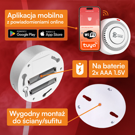 Czujka Dymu WI-FI CERTYFIKOWANA