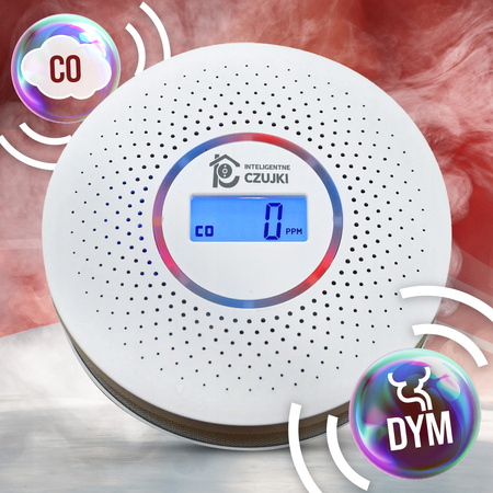 ZESTAW 2 x Czujka Dymu i Tlenku Węgla CERTYFIKOWANA