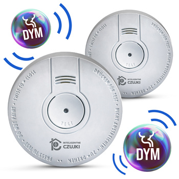ZESTAW 2 x Czujka Dymu certyfikowana